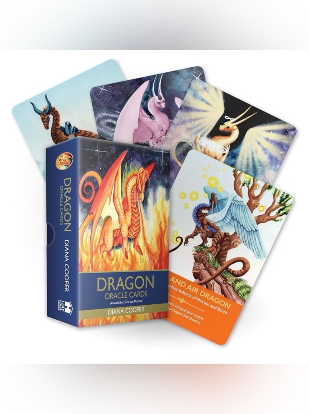 Dragon Oracle Cards by Diana Cooper - Colorful Dragon Deck